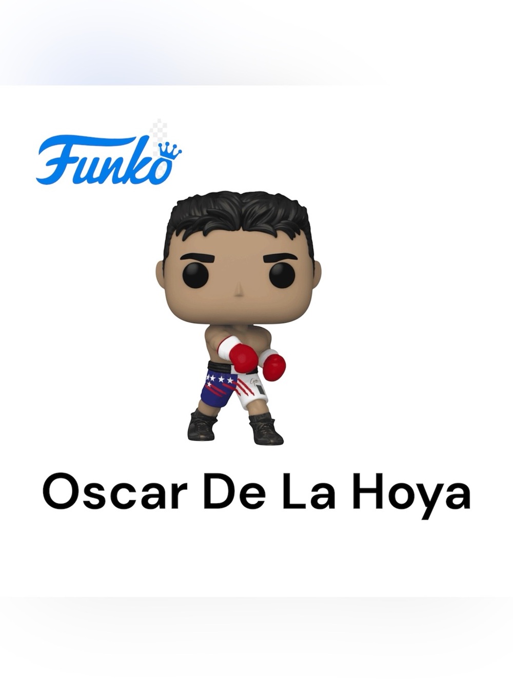 Funko Pop! Oscar De La Hoya Boxer Figure - Red, Blue, White